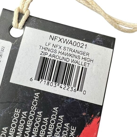 NEW Loungefly Netflix Stranger Things Hawkins High Zip-Around Wallet - Picture 3 of 9